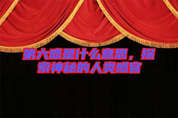 第六感是什么意思，探索神秘的人類感官