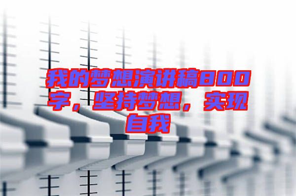 我的夢想演講稿800字，堅持夢想，實現(xiàn)自我