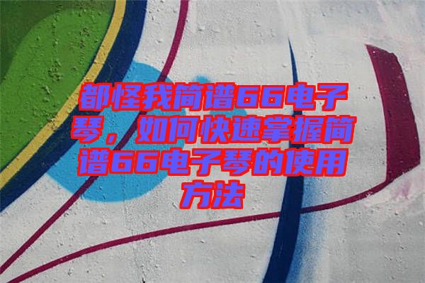 都怪我簡(jiǎn)譜66電子琴，如何快速掌握簡(jiǎn)譜66電子琴的使用方法