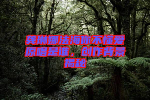 龔琳娜法海你不懂愛原唱是誰，創(chuàng)作背景揭秘