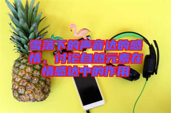 雪落下的聲音達的感情，討論自然元素在情感達中的作用