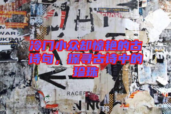 冷門(mén)小眾卻驚艷的古詩(shī)句，探尋古詩(shī)中的珍珠